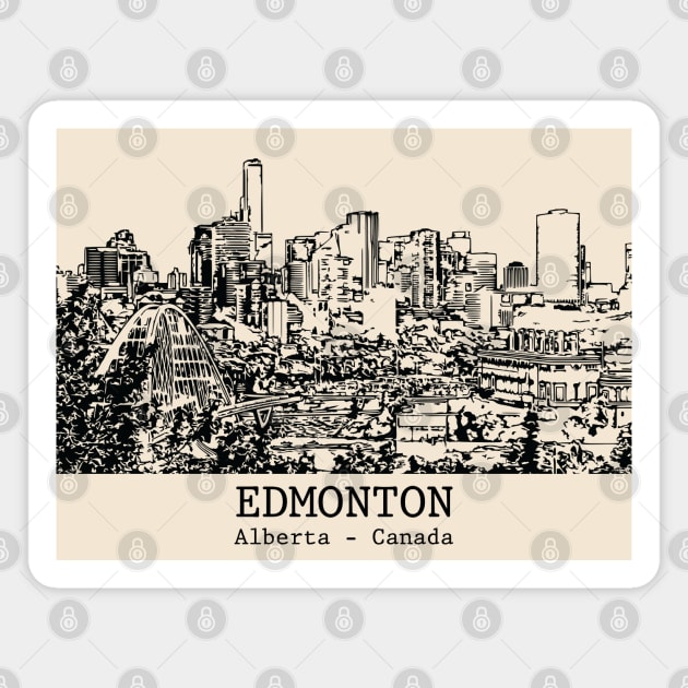 Edmonton - Alberta Magnet by Lakeric